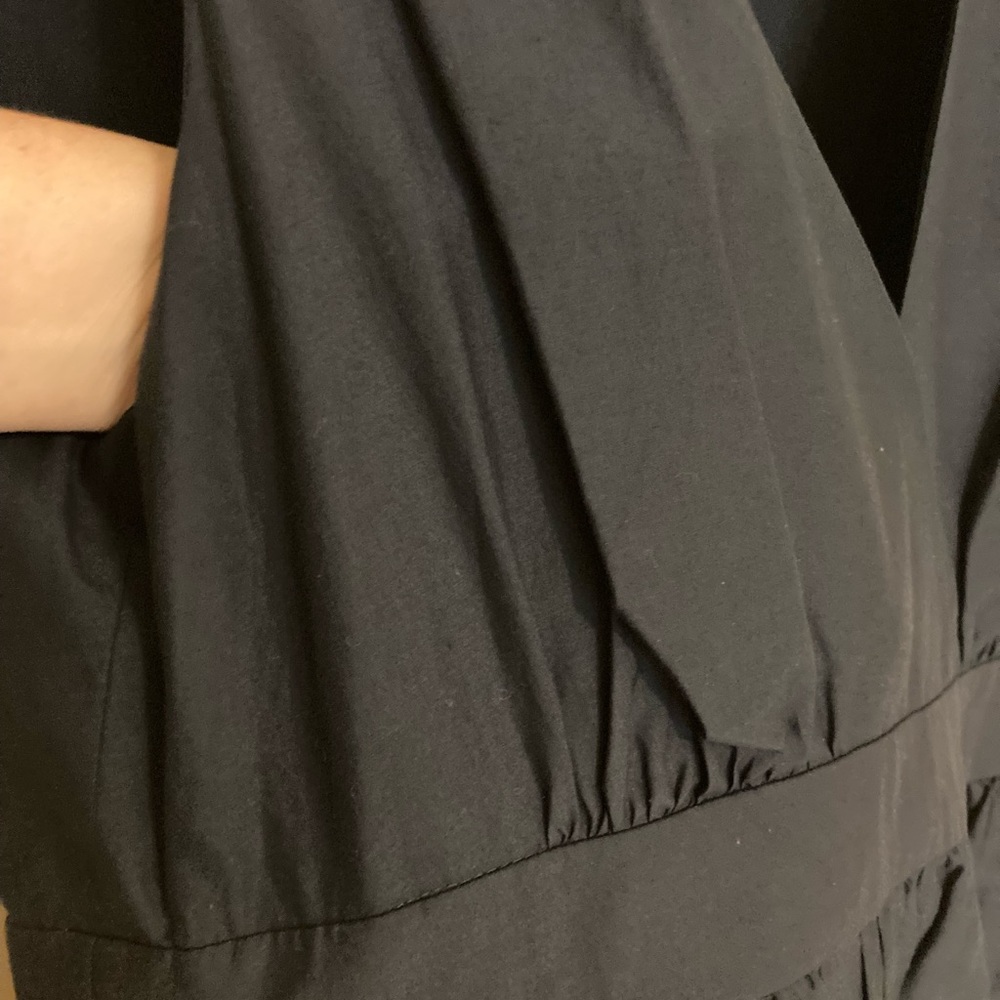 ADAM by Adam Lippes Slate Blue Dress with Pleats and Flair at Waist - Picture 5 of 17